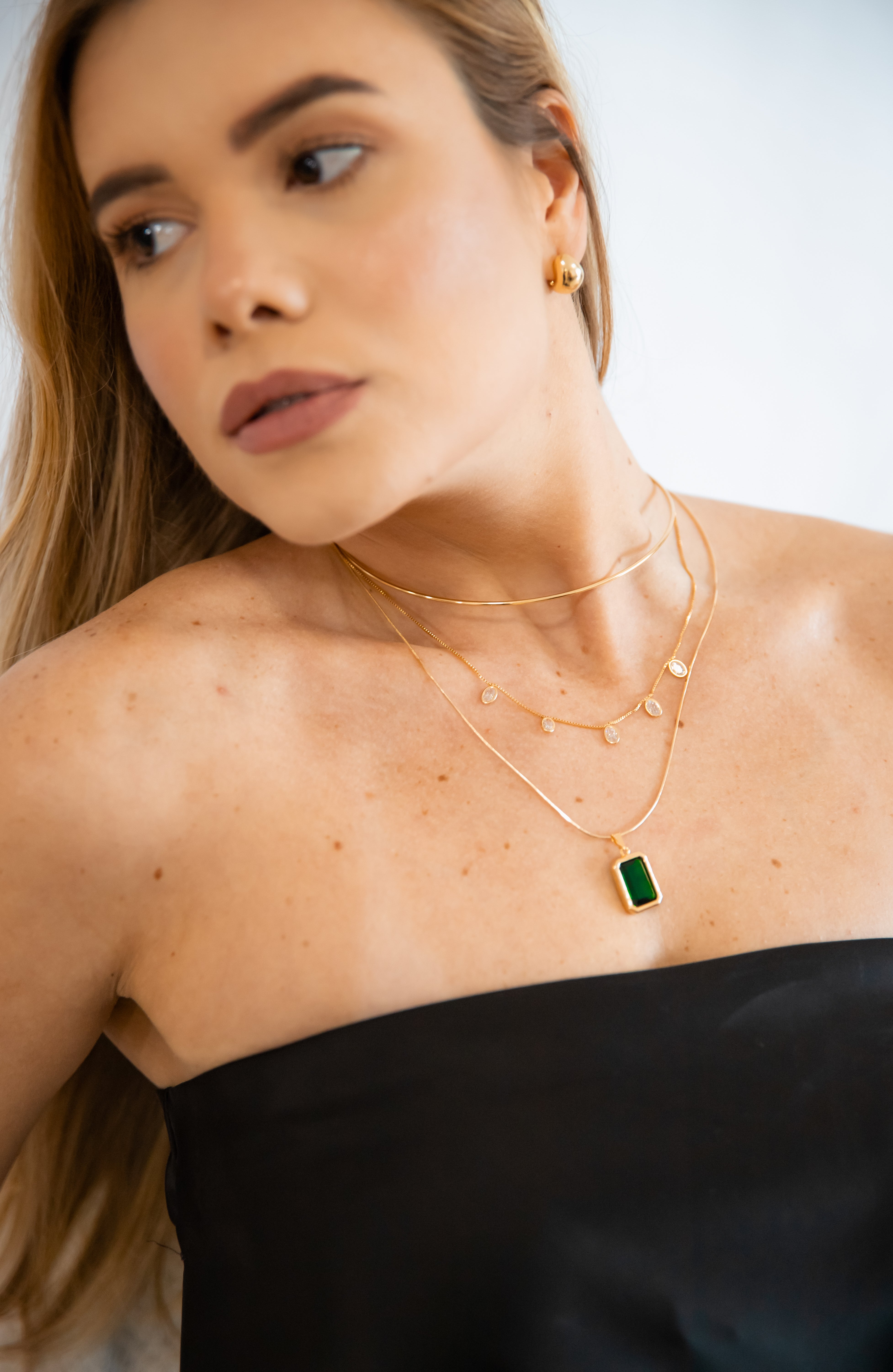 Colar Esmeralda Fusion