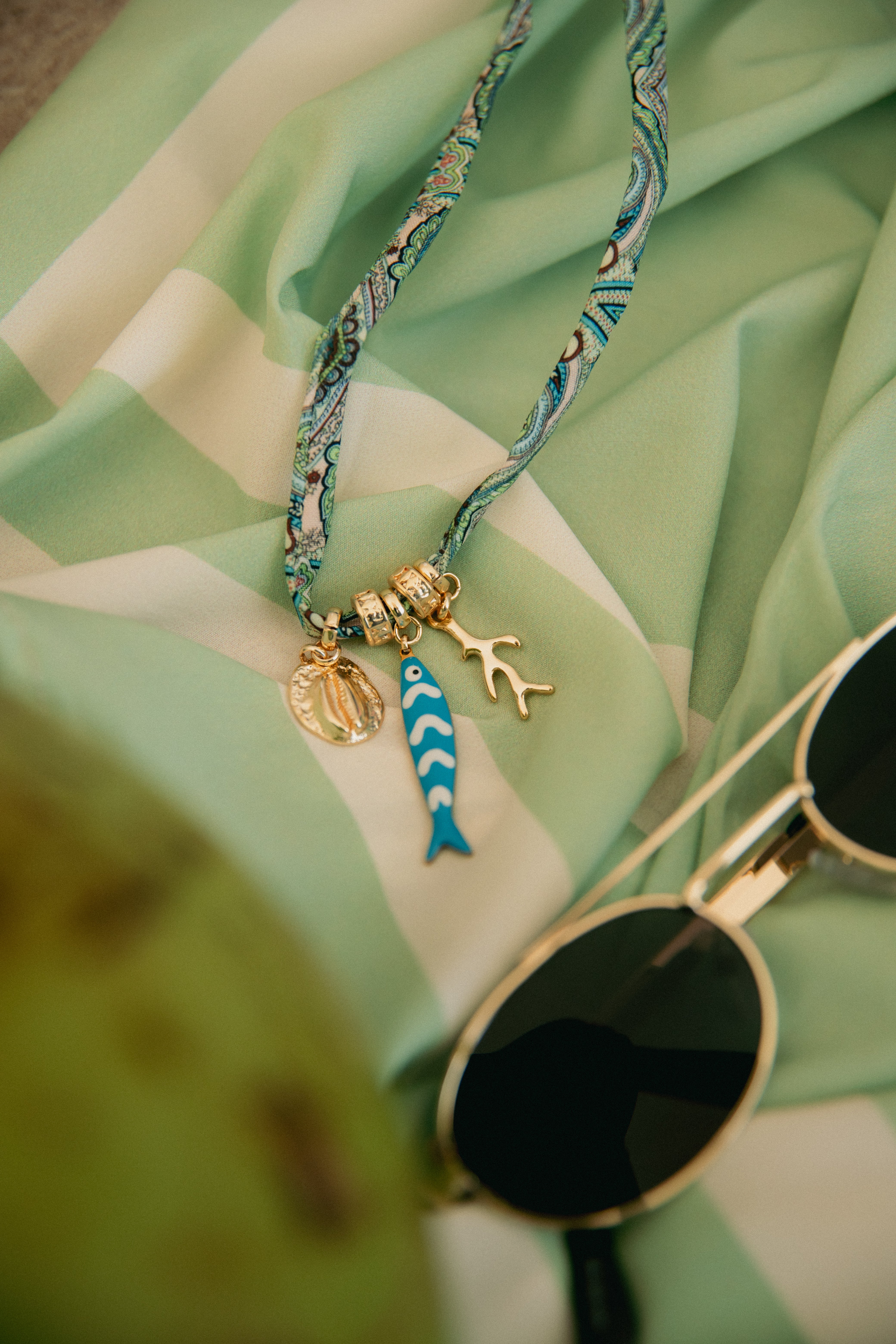 Choker Água Marinha