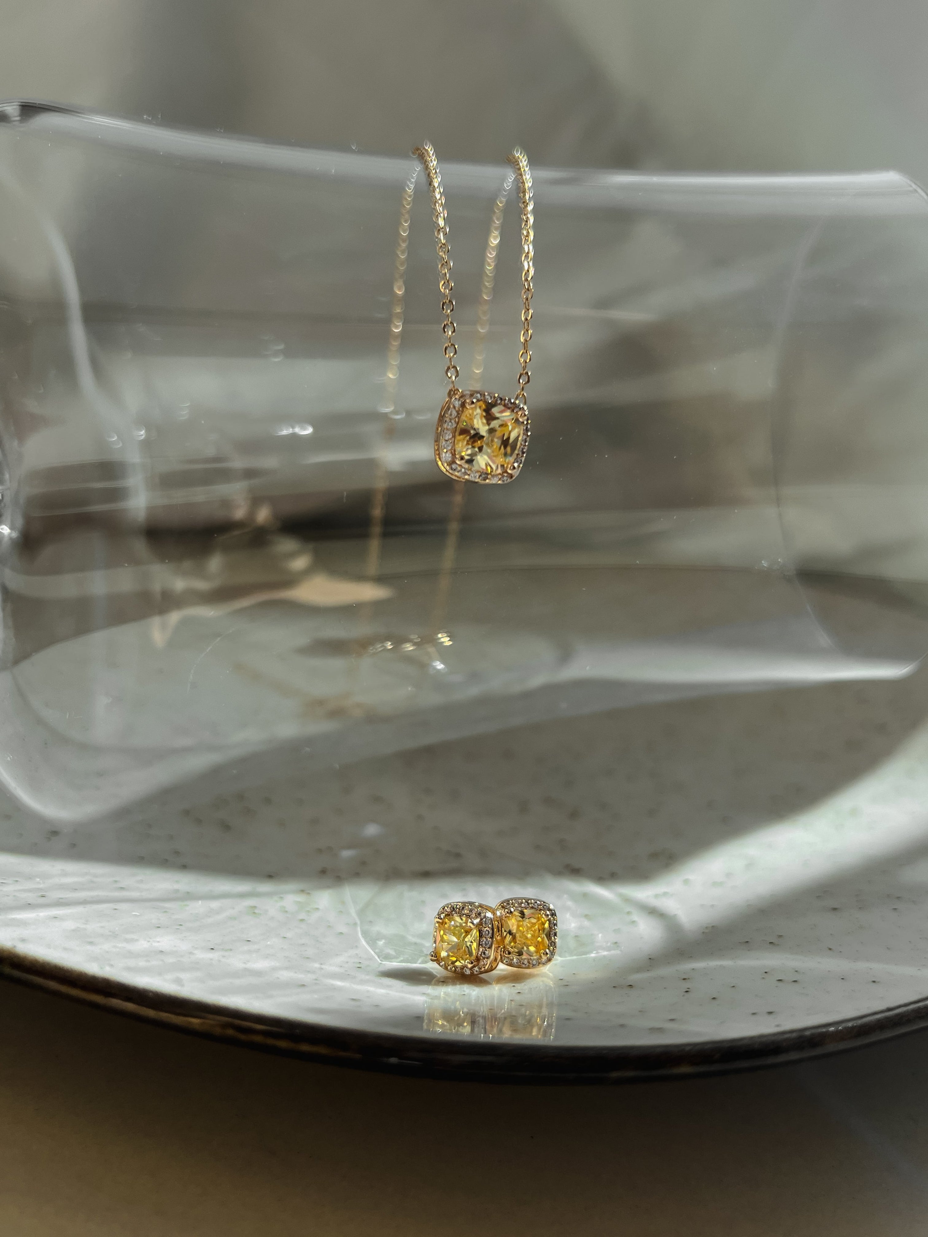 Conjunto Safira Fusion Amarela