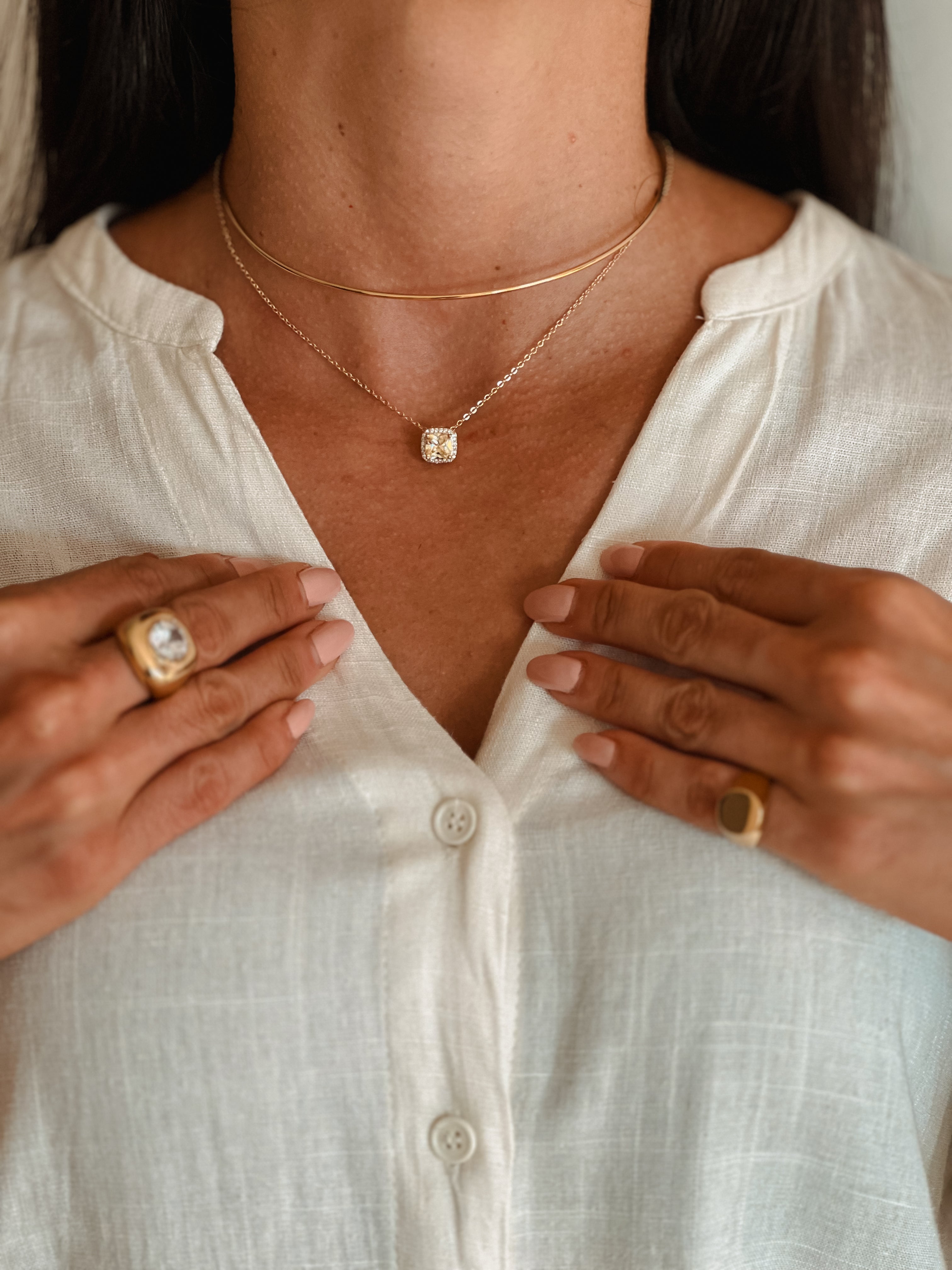 Conjunto Safira Fusion Amarela